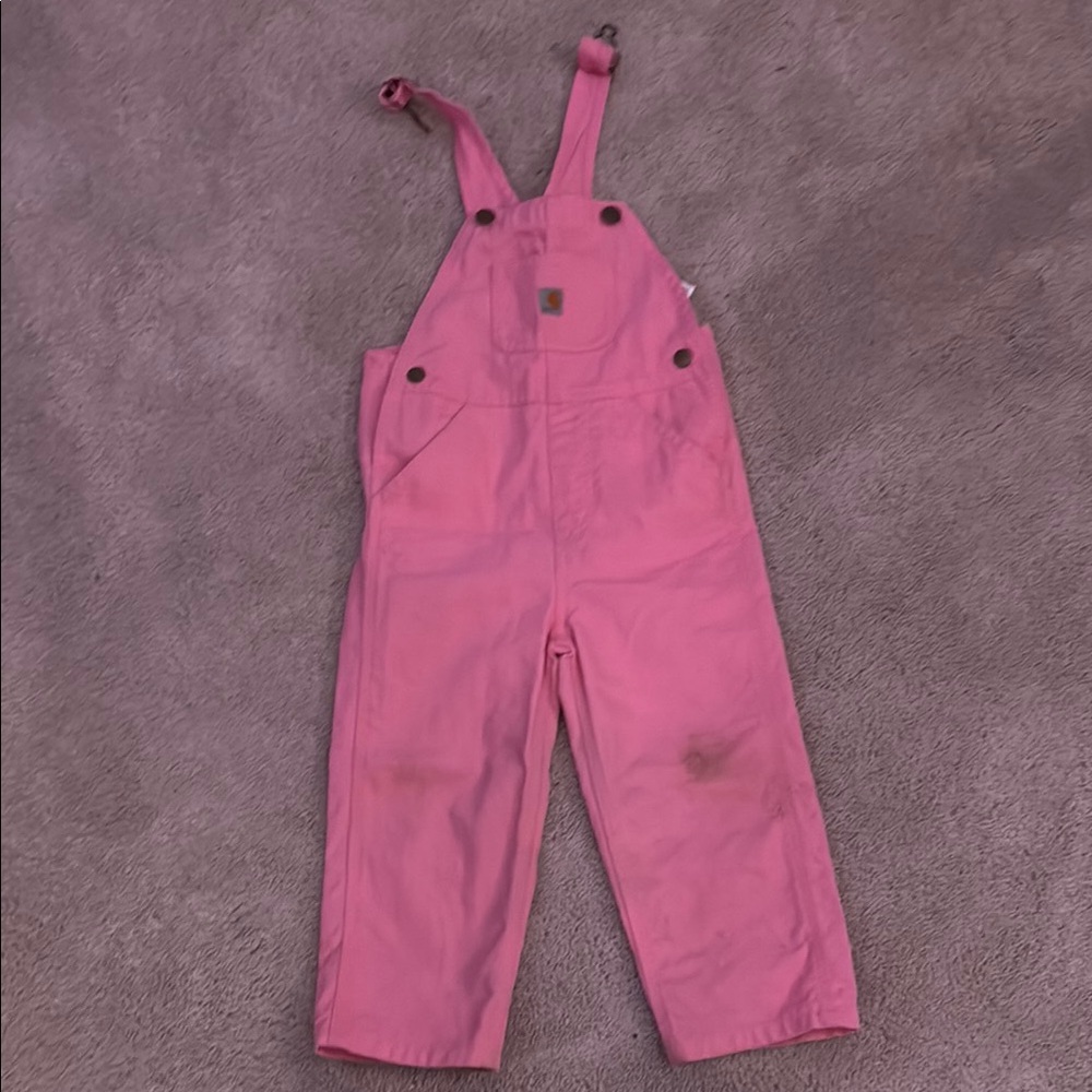 Pink Kids Overalls